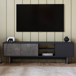 Hanah Home Ravello Soporte para TV Mármol y Antracita